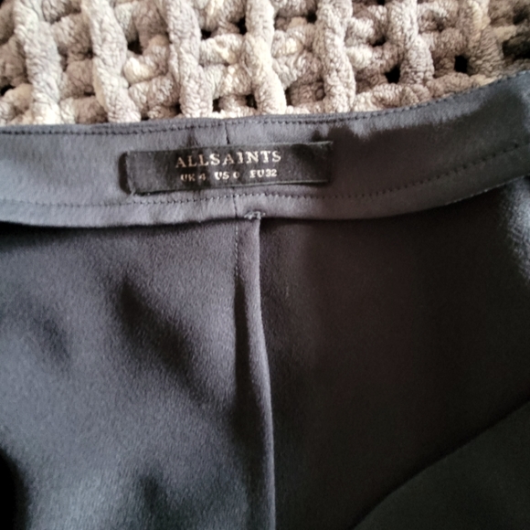 AllSaints Cadia Cold Open Shoulder Wrap Dress, size US 0 - Picture 5 of 8